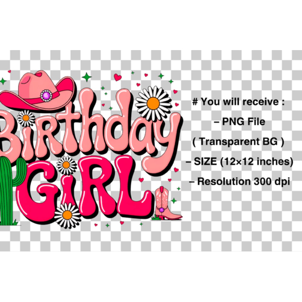 Birthday Girl Shirt Png Sublimation 1