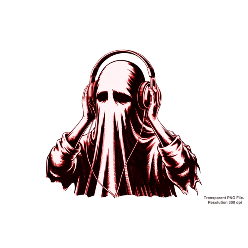 Ghost Listening Music PNG Ghosts PNG 2