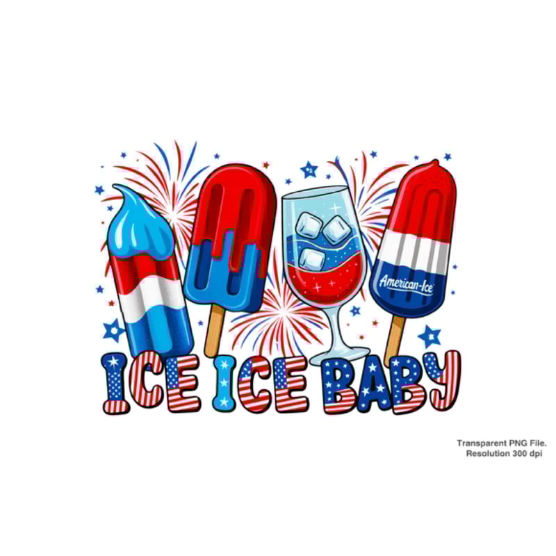 Ice Ice Baby Png Sublimation Design PNG 0