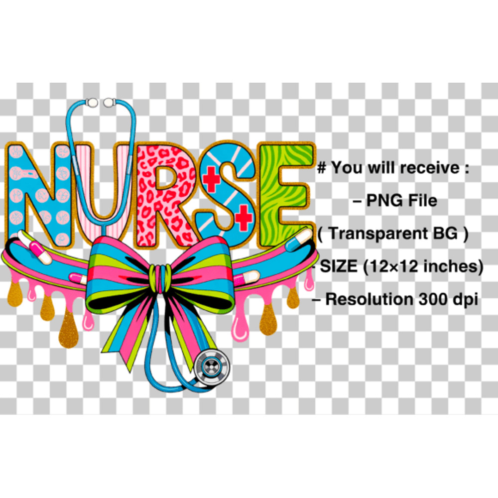 Preppy Nurse Floral Coquette PNG 1