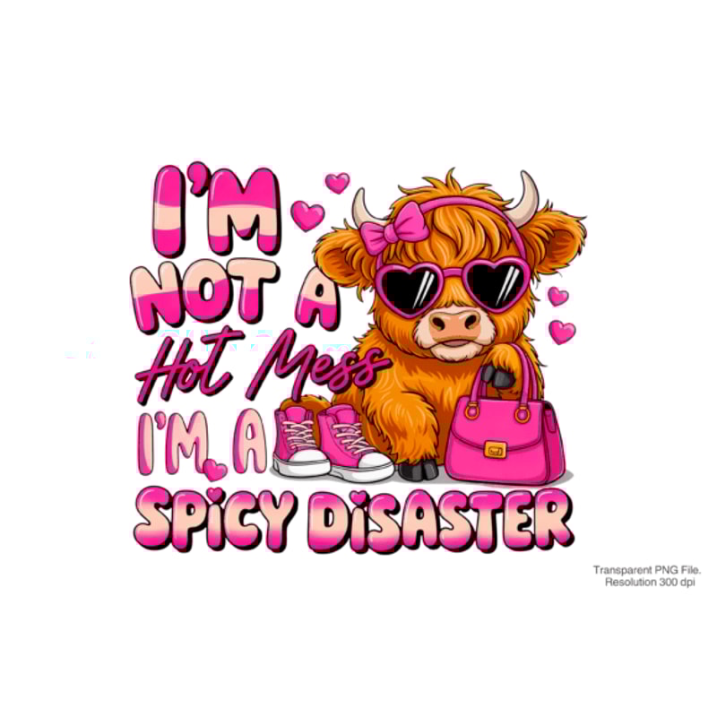 Im Not A Hot Mess Im A Spicy PNG 2