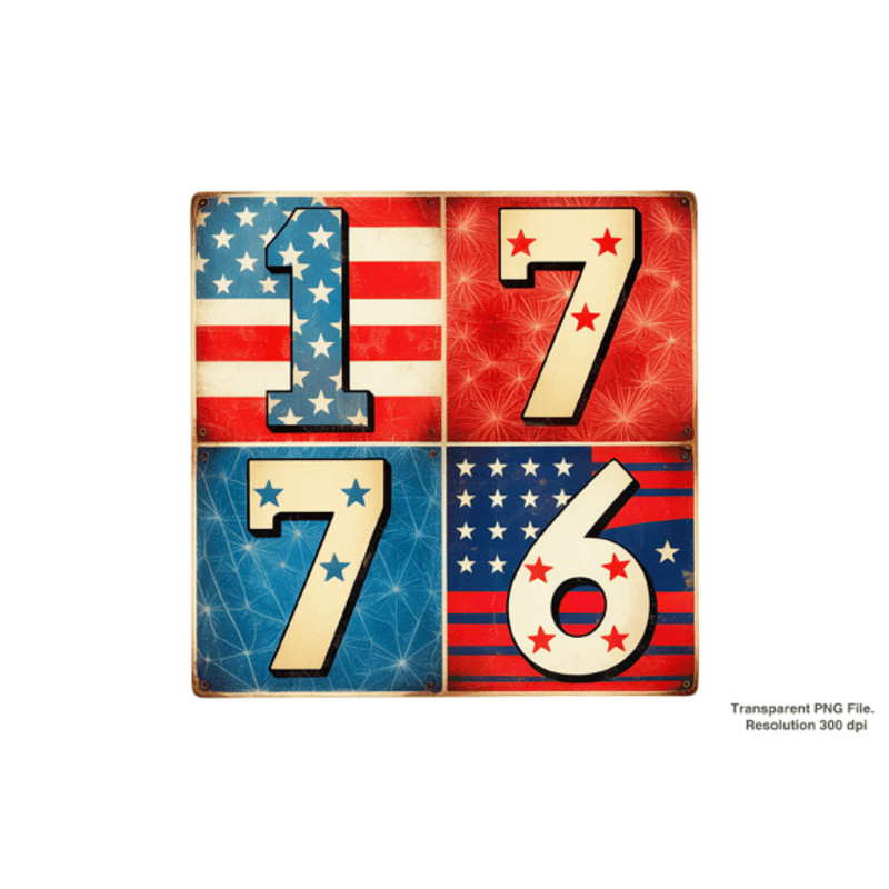 4th Of July PNG 1776 America PNG 2