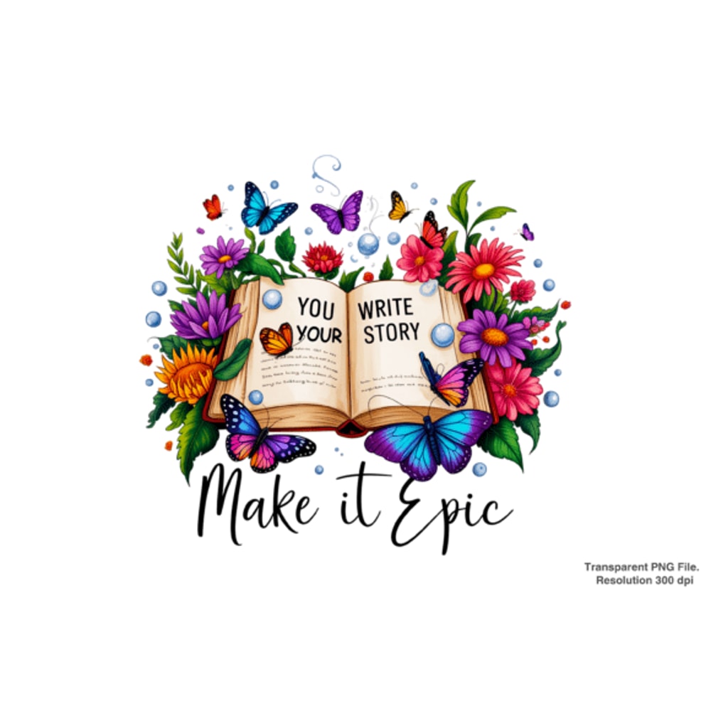 Floral Inspirational Shirt Designs PNG 2