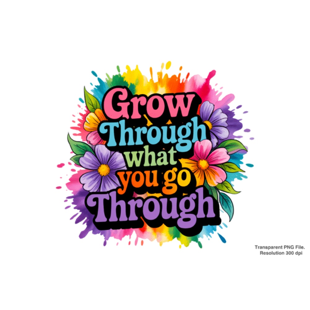 Floral Inspirational Sublimation PNG 0