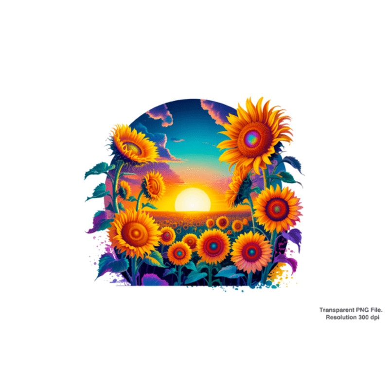 Sunflower PNG Design Sunny Flowers PNG 0