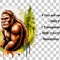 Retro Bigfoot Shirt Design PNG 1