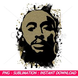2pac tupac shakur black and gold splash ink art png | exclusive png sublimation download