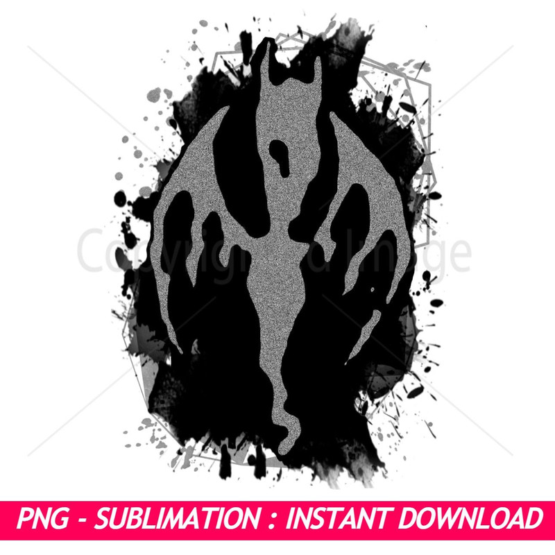 AFI Bat Logo Black And Silver Splash Ink Art PNG  Exclusive PNG Sublimation DownloadPerfect For Sub 0
