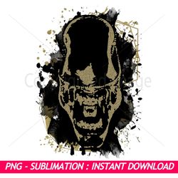 alien xenomorph black and gold splash ink art png | exclusive png sublimation download-perfect for sublimation mastery