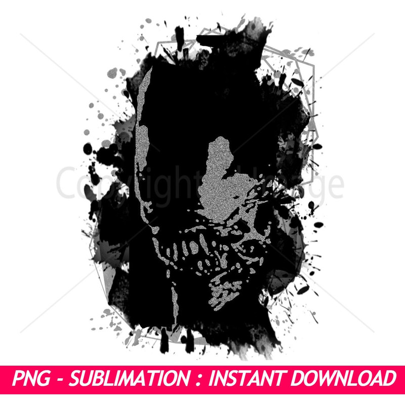 Xenomorph Alien Black And Silver Splash Ink Art PNG Exclusive PNG Sublimation DownloadPerfect For 0