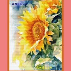 pattern for cross stitch sunflower art