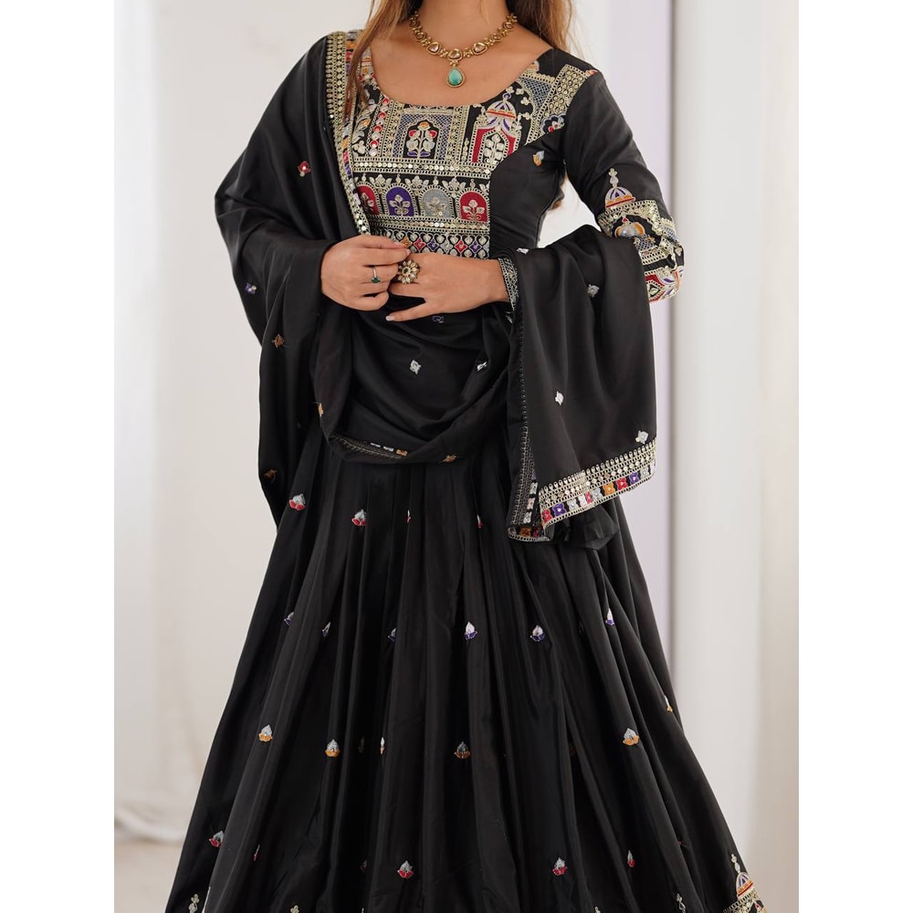 New Navaratri Festival A Perfect Festive Occasions Designer Dandiya Night Women Traditional Lehenga 7