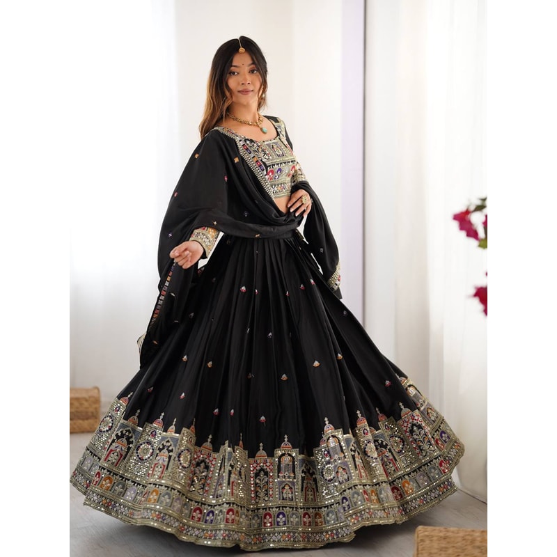 New Navaratri Festival A Perfect Festive Occasions Designer Dandiya Night Women Traditional Lehenga 1