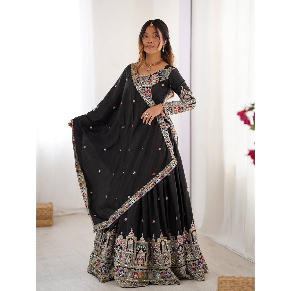 New Navaratri Festival A Perfect Festive Occasions Designer Dandiya Night Women Traditional Lehenga 3