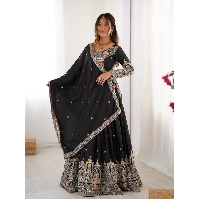 New Navaratri Festival A Perfect Festive Occasions Designer Dandiya Night Women Traditional Lehenga 3