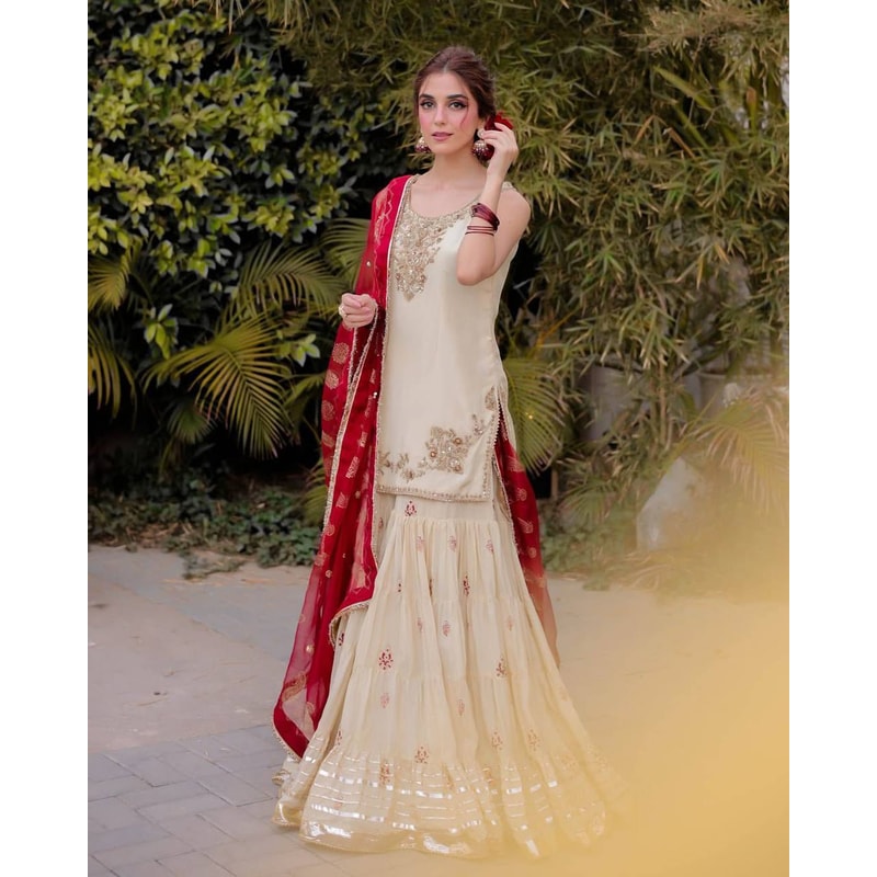 Wedding Designer Indian Salwar Kameez Party Sharara Suit 0