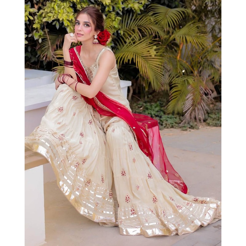 Wedding Designer Indian Salwar Kameez Party Sharara Suit 4