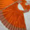 Orange Wedding Designer Party Wear Traditional And Floral Indian Sequence Work With Lehenga Blouse 7