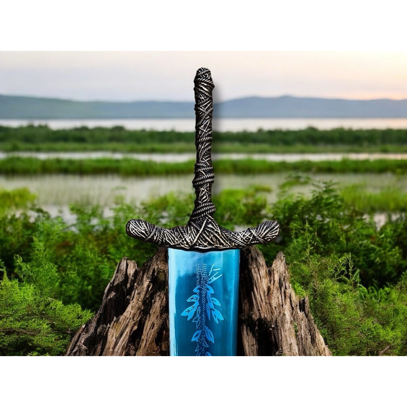 Handmade Dark Moon Great Sword Elden Cosplay Rings Merchandise Moonlight Knight Sword Movie Replica 6