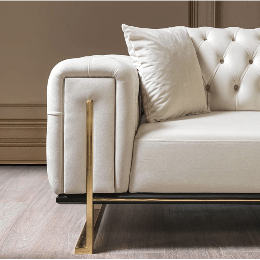Turkish Style Light Luxury Sofa Living Room Large Size Buckle Sofa Foshan Sofa Factory Direct Sales 0