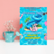 Bluey Yellow Waterslide Pool Party Invitation Heeler Dog Summer Birthday Invite Editable Canva 0
