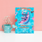 Stitch Angel Waterslide Pool Birthday Invitation Tropical Pool Party Invite Editable Canva Templ 0