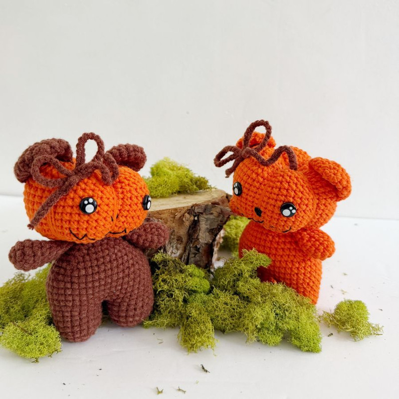 Halloween Pumpkin Bear Stuffed Animal Crochet Pattern 3