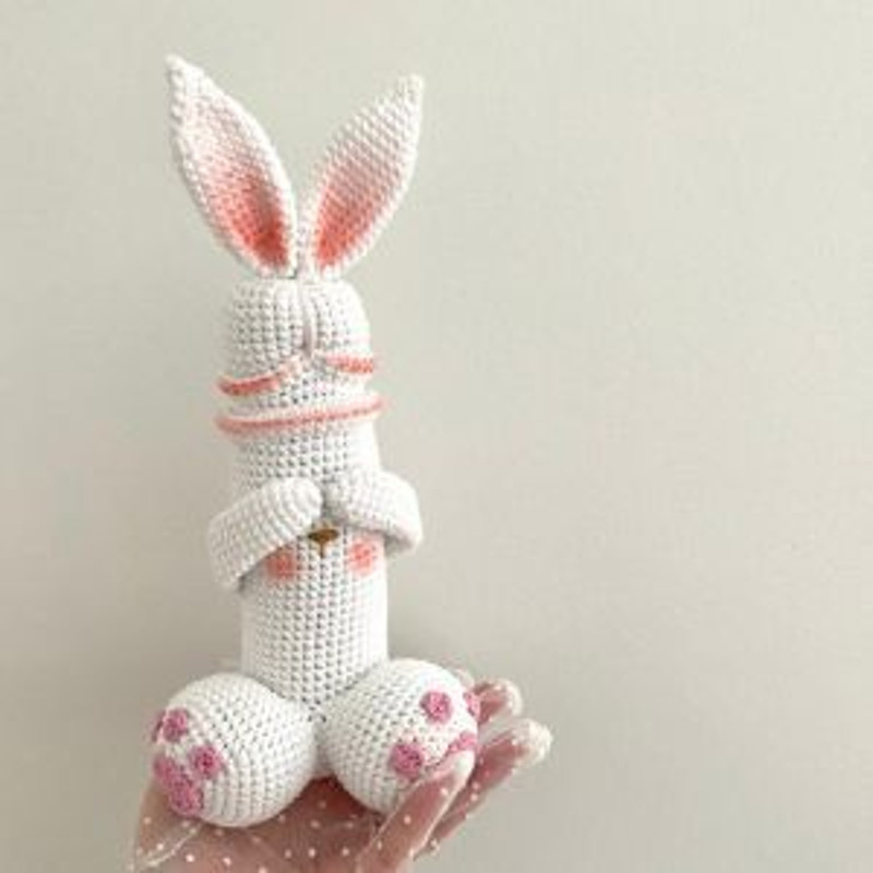 Cute Easter Bunny Penis Crochet Easy Pattern PDF Download Adult Sexy Toys Funny Easter Decoration R 6