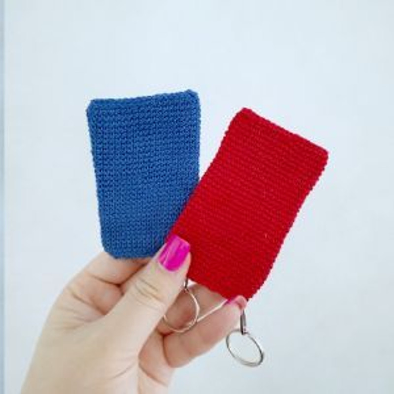 Red X Blue O Keychain Squid Game Inspired 5
