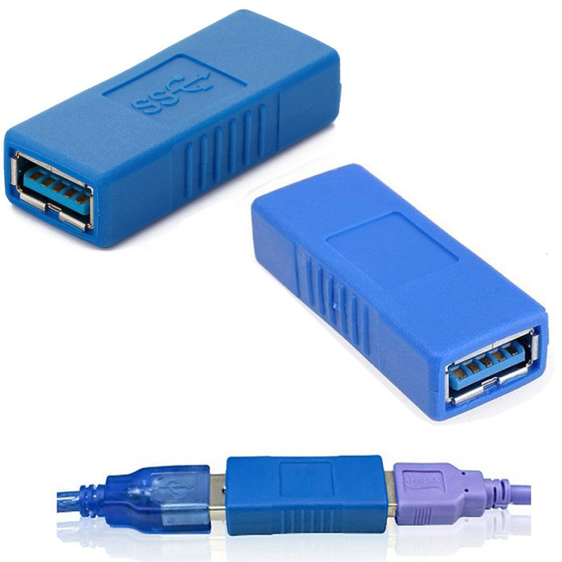 USB 30 Type A Female To Female Adapter Coupler Gender Changer Connector  BLUE 1