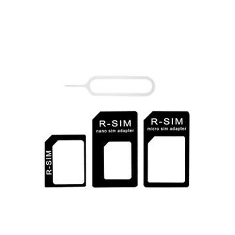NANO TO MICRO STANDARD SIM CARD ADAPTER CONVERTER For IPHONE 4s 5 5C 5S TRAY PIN 0