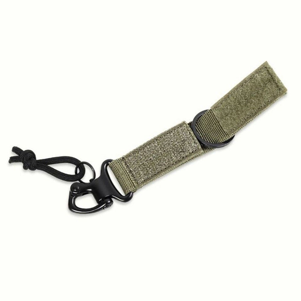 3Pcs Tactical Hanging Belt Carabiner KeyHook Webbing Buckle Strap Clip Green 1