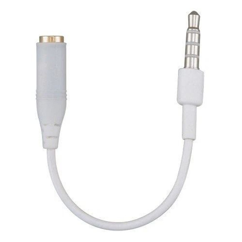 Headphone Adapter For Apple IPhone 3G 3GS Recessed Jack 35mm Male Female White 0