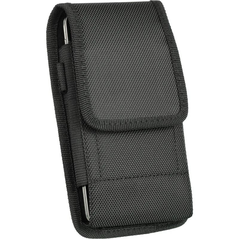 VERTICAL HEAVY DUTY NYLON ARMOR HOLSTER BELT CLIP POUCH FOR IPHONE X IPHONE XS 0
