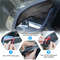 2pcs Carbon Fiber Car Rear View Side Mirror Rain Board Eyebrow Guard Sun Visor 3