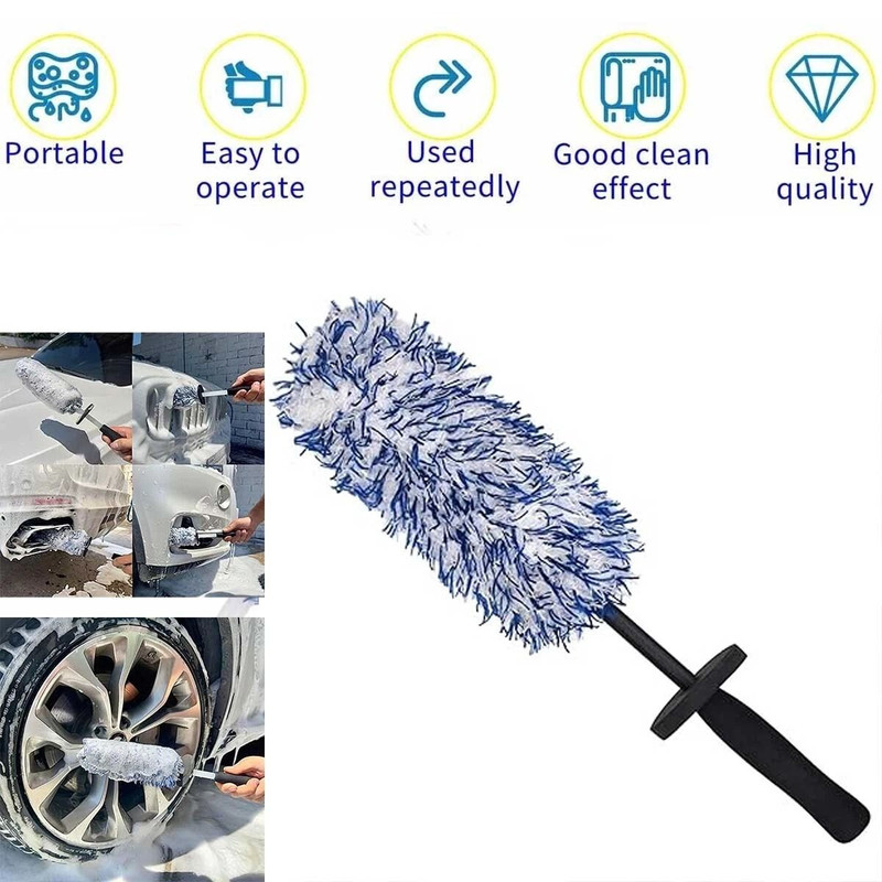 Car Wheel Brush Rims Tire Seat Engine Wash Cleaning Kit Auto Detailing Tool 0
