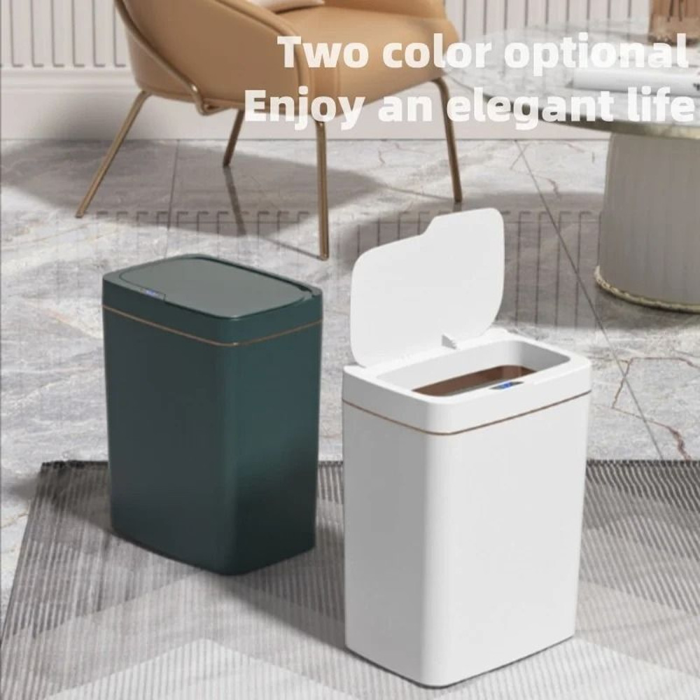 15L Motion Sensor Trash Can With Automatic Lid And Waterproof Design For Kitchen Or Bathroom 6