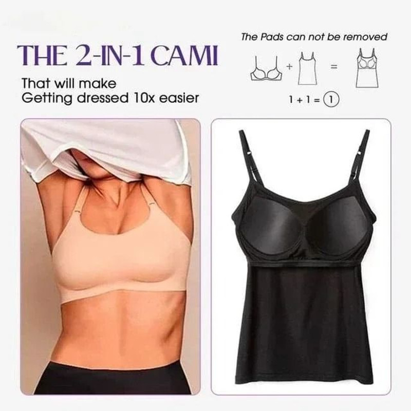 Padded Cami Top With BuiltIn Bra For Comfort And Everyday Wear 3