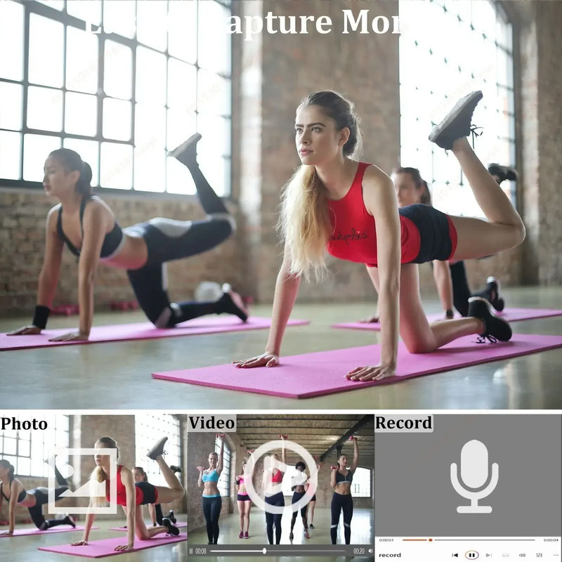 Mini 8K HD Clip On Action Camera With Night Vision And 180 Degree Rotatable Lens 6