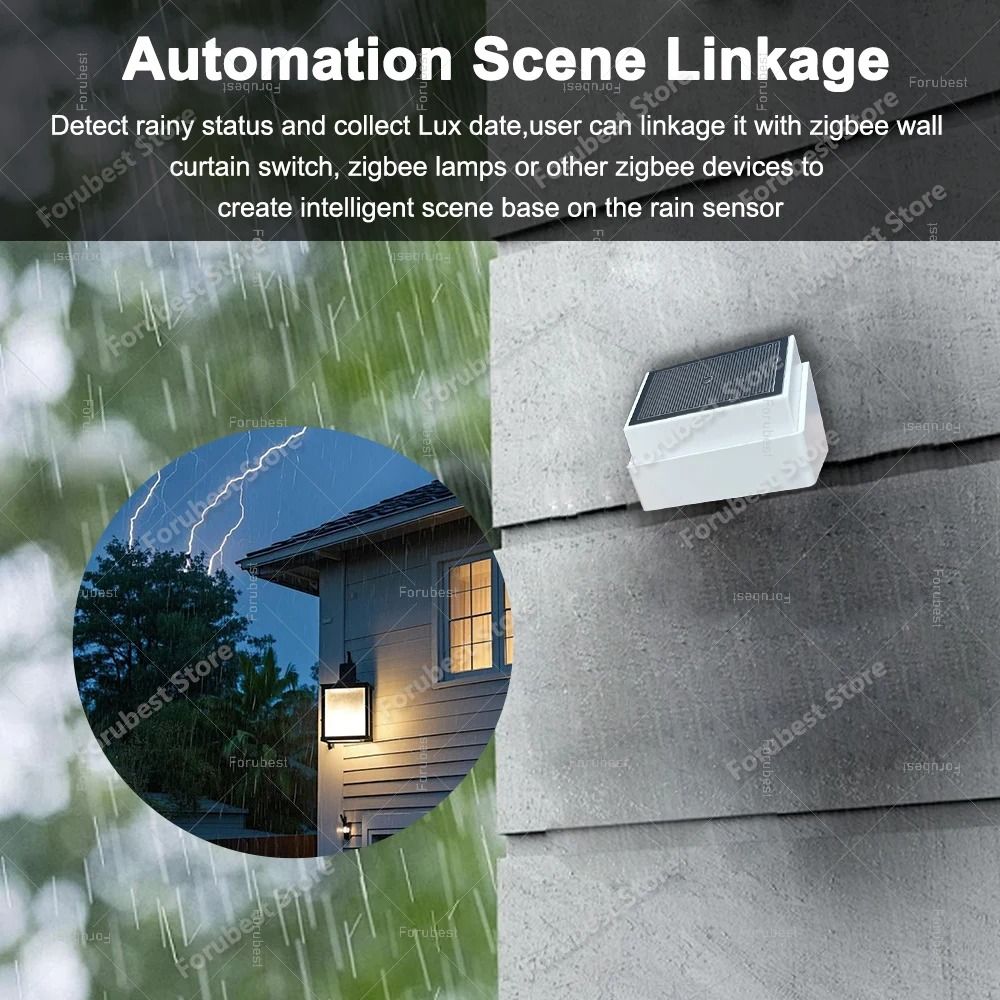 Smart Zigbee Solar Rain And Light Sensor With Weather Detection 2