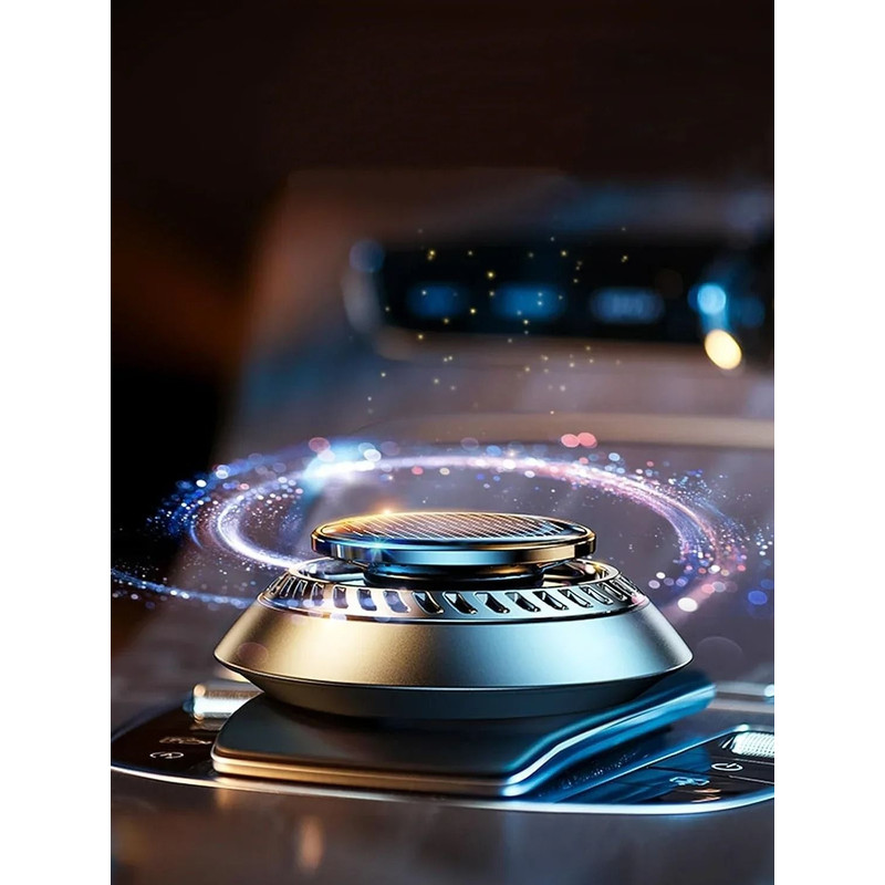 Solar Rotating Aromatherapy Car Diffuser 2