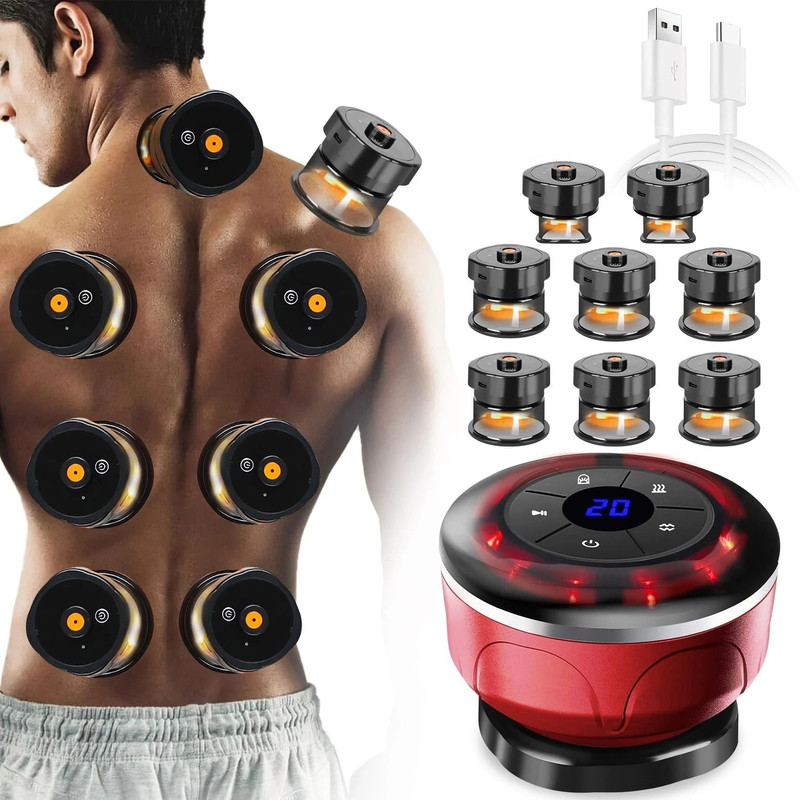 Electric Vacuum Cupping And EMS Body Massager 0