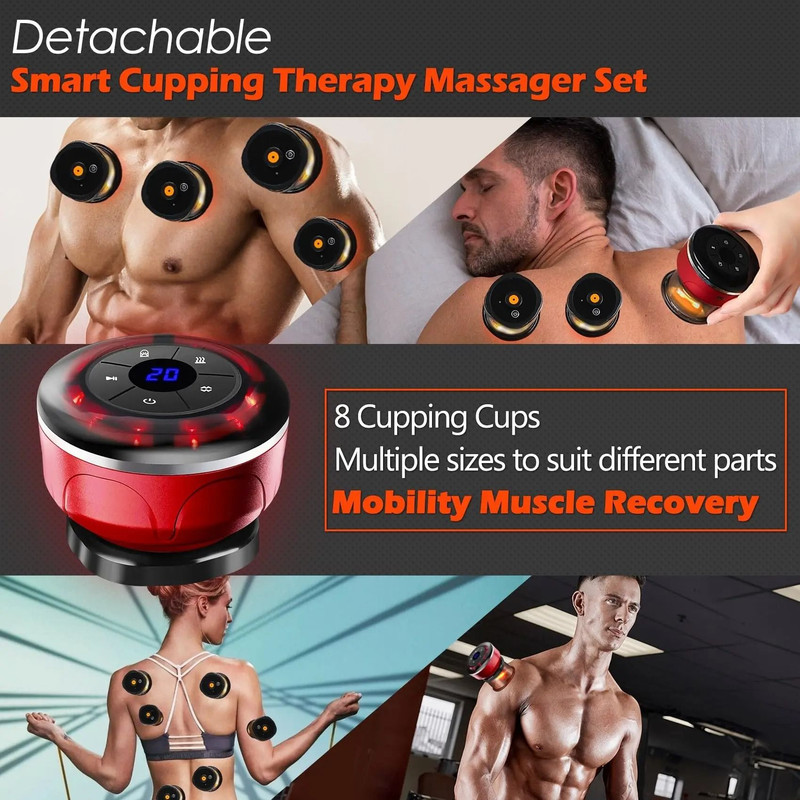 Electric Vacuum Cupping And EMS Body Massager 2