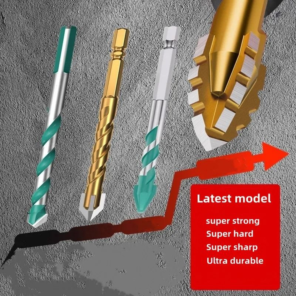 Four Blade Serrated Drill Bit For Tile And Concrete 2