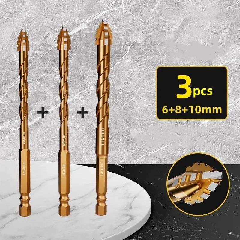 Four Blade Serrated Drill Bit For Tile And Concrete 9