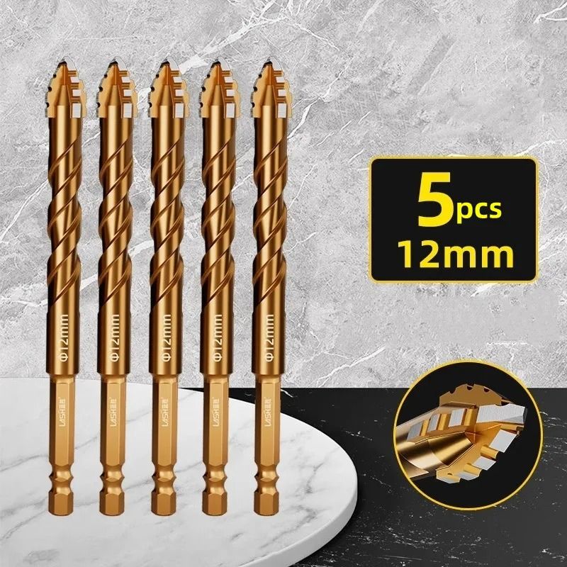 Four Blade Serrated Drill Bit For Tile And Concrete 14