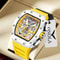 Mens Sport Style Silicone Strap Quartz Watch 2