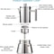 Stainless Steel Stovetop Espresso Maker Moka Pot 4