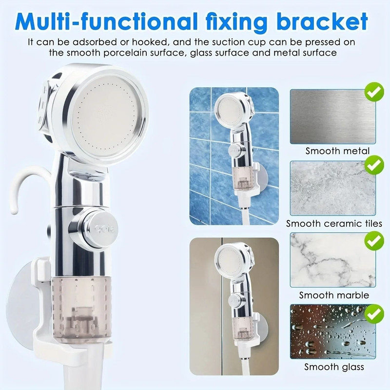 Portable USB Rechargeable Shower Head Outdoor Watering System With Garden Hose And US Connector 2
