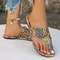Womens Slippers With Bohemian Flower Pattern Lightweight Casual Sandals For Home Or Outdoor Use 2